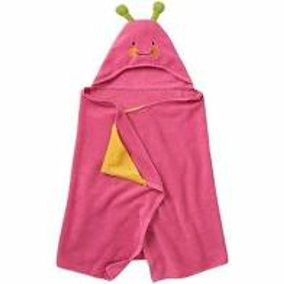 Jumping Beans Hooded Bath Wrap Butterfly Kids NWT - Picture 1 of 4
